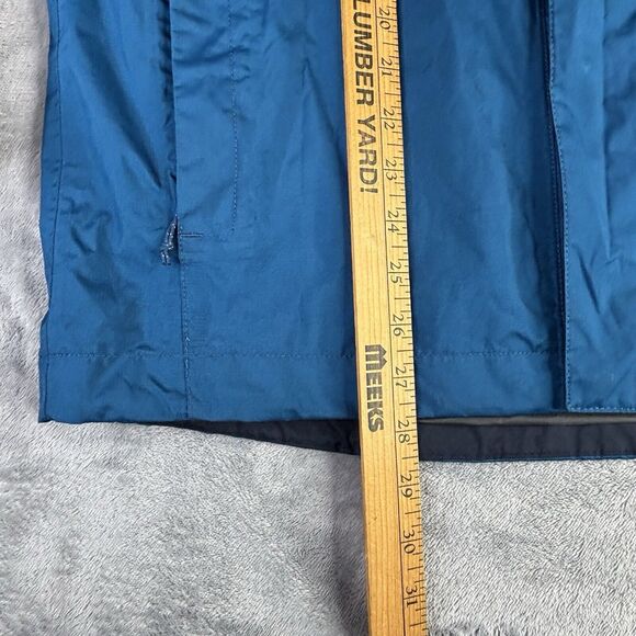 Eddie Bauer Jacket Men Small Weatheredge Blue Hooded Windbreaker Water Resistant - Picture 16 of 16